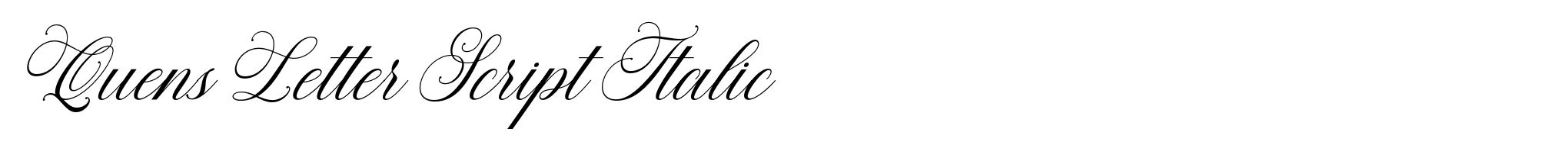 Quens Letter Script Italic image